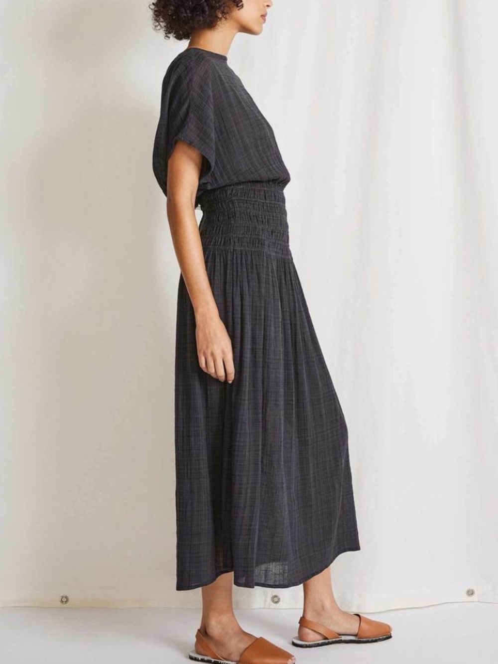 Apiece Apart Mana Midi Dress - Charcoal XS - Picture 10 of 12